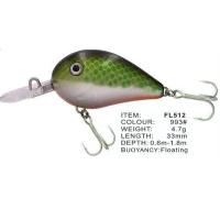 Vobler FL FL512 Floating 33mm 4.7g Depth 0.6-1.8m Colour 993 Vobler FL FL512 Floating 33mm 4.7g Depth 0.6-1.8m Colour 993