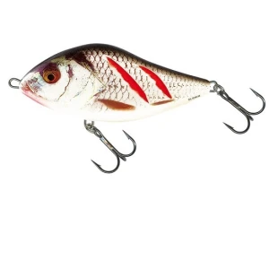 VOBLER SALMO SLIDER SINKING, WOUNDED REAL GREY SHINER, 5CM, 8G