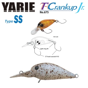 VOBLER YARIE JESPA 675 T-CRANKUP JR. TYPE SS C22 TANA COLOR 2.8CM 2.1G
