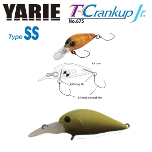VOBLER YARIE JESPA 675 T-CRANKUP JR. TYPE SS C29 EDAMAME 2.8CM 2.1G