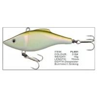 Vobler FL FL601 Sinking 70mm 16.0g Depth Deepwater Colour 318 Vobler FL FL601 Sinking 70mm 16.0g Depth Deepwater Colour 318