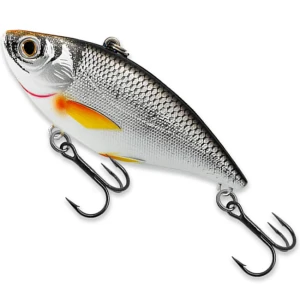 Vobler Live Target Golden Shiner Rattlebait, Glow / Black, 7.0cm, 14.0g