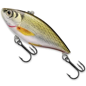 Vobler Live Target Golden Shiner Rattlebait, Gold / Black, 7.0cm, 14.0g