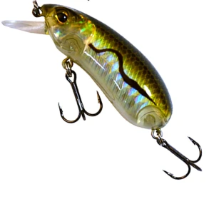 Vobler WIZARD Bandit Rattle Crank, Slow-Sinking, Culoare SG, 5.5cm, 10g, 1buc/pac