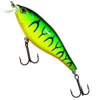 Vobler Wizard Shallow Rattle Shad, Slow-sinking, Culoare Ct, 8.8cm, 14g, 1buc/pac